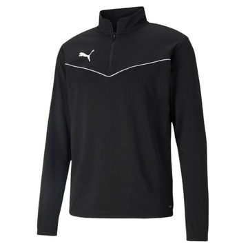 Bluza męska Puma teamRISE 1 4 Zip Top czarna 657394 03 2XL