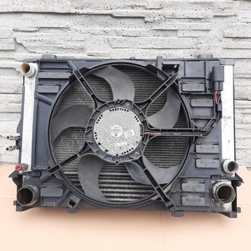 CHLADIČ KOMPLET VENTILÁTOR BMW E60 E61 520 2.0 D