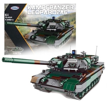 Klocki Konstrukcyjne Czołg Leopard 2 Model w Skali 1:30 Zestaw 1346 ele