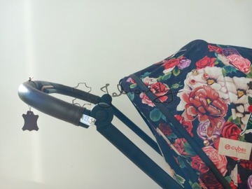 Кожаный чехол на ручку коляски Cybex Mios 2, шнурованный вариант