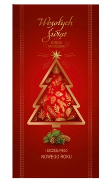 KARNET KARTKA LAURKA BOŻE NARODZENIE KOPERTA 1 szt