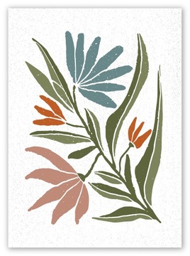 BOHO KWIAT NOWOCZESNY PLAKAT OBRAZ 30x40cm #Z32