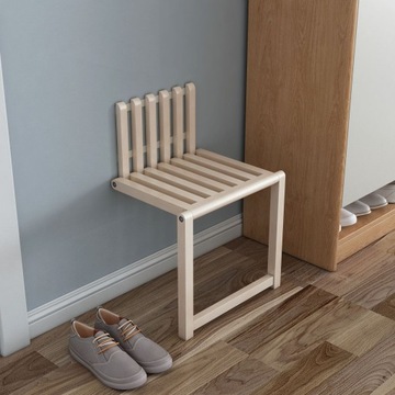 Folding ottoman, wall-mounted folding porch chair
