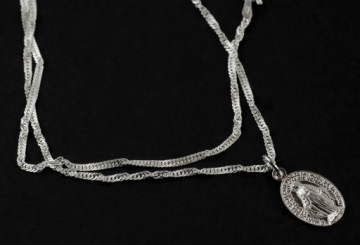 Цепочка-медальон MIRACLE Серебро 925 50 см серебро