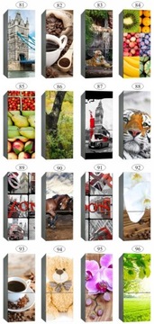 Наклейка на холодильник, 3D шпон кожи, фотообои ХИТ