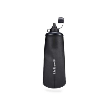 LifeStraw Peak Series Flex Squeeze Bottle 1 л, темно-серый фильтр для воды