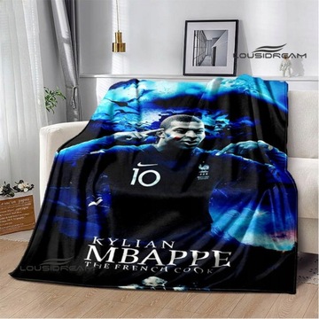 ОДЕЯЛО Kylian Mbappé из дышащей фланели с узором