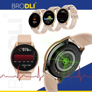 SmartWatch Женские круглые Golden Smart Watch 4 бары