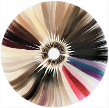 Волосы на прямой резинке, FLIP IN, темно-русый