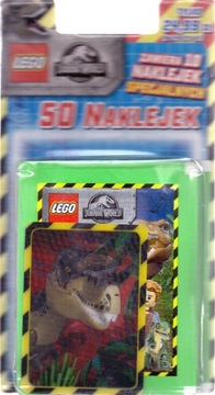 LEGO Jurassic World. 50 naklejek + superkarta 3D.