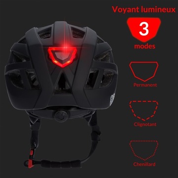 Детский велосипедный шлем со светодиодной подсветкой М 50-59см