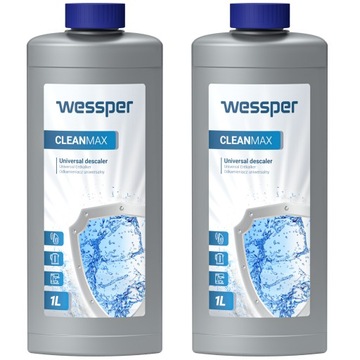 Uniwersalny odkamieniacz do ekspresu i czajnika Wessper CleanMax 2x 1l