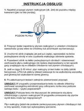 Test tester uszkodzonej uszczelki głowicy CO2