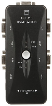ПЕРЕКЛЮЧАТЕЛЬ VGA + USB VGA + USB-SW-4/1