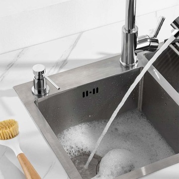 2-ходовой ДОЗАТОР ЖИДКОГО МЫЛА ДЛЯ РАКОВИНЫ 300 МЛ С Силиконовым Шлангом 1,25 М