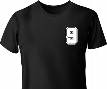 naprasowanka na koszulkę, t-shirt numery sportowe CYFRA 9 wysokość 10 cm