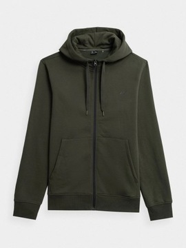 4F МУЖСКАЯ СПОРТИВНАЯ ТОЛСТОВКА С КАПЮШОНОМ TSWSM0774 ХАКИ L