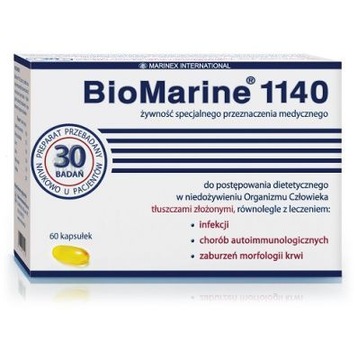 BIOMARINE 1140 olej z wątroby rekina 60 kapsułek