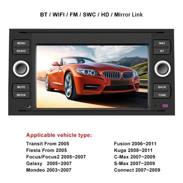 Радио Android GPS FORD Mondeo Focus Kuga cmax LTE
