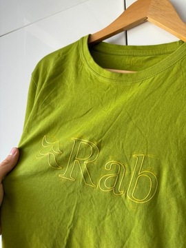 RAB STANCE SKETCH TEE KOSZULKA ZIELONA BIG LOGO XL
