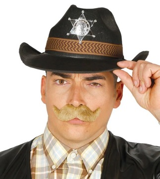 Kapelusz Szeryfa Kowboja Policjanta Odznaka Teksas