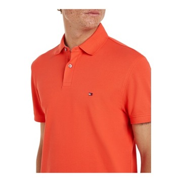 TOMMY HILFIGER MĘSKA KOSZULKA POLO 1985 REGULAR POLO POMARAŃCZOWA r.L