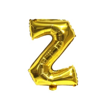 BALON FOLIOWY LITERKA Z ZŁOTA 40 CM BALONY FOLIOWE LITERKI URODZINY