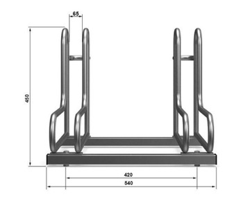 БАГАЖНИК ДЛЯ ВЕЛОСИПЕДОВ RAD 2 ВЕЛОСИПЕД ОЦИНКОВАННЫЙ