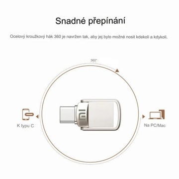 Xiaomi Ultra Portable U Disk 2TB 1TB USB Typec Высокоскоростная флэш-память
