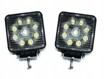 REFLEKTORY LIGHTBARY HALOGENY PRZOD LED 9 DIOD 12V