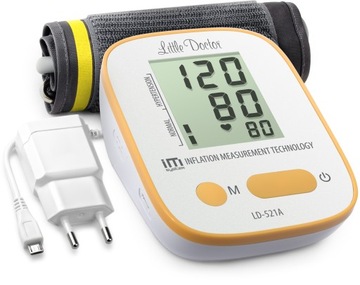 Ciśnieniomierz automat Little Doctor LD-521A na ramię Arytmia zasilacz