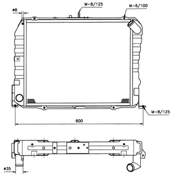 NRF 503962 CHLADIČ SYSTÉM CHLAZENÍ MOTORU