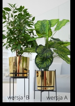 Черная металлическая ПОДСТАВКА для цветочного горшка 18 см.