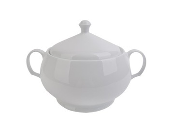 Waza porcelana biała zupy gulaszu kremu chłodnik3L