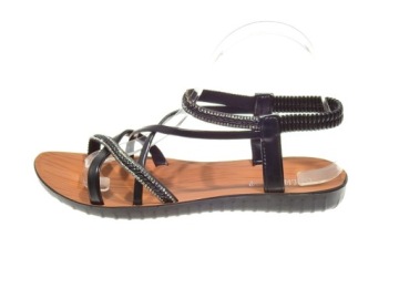 PŁASKIE SANDAŁKI z GUMKĄ FY6602 Black