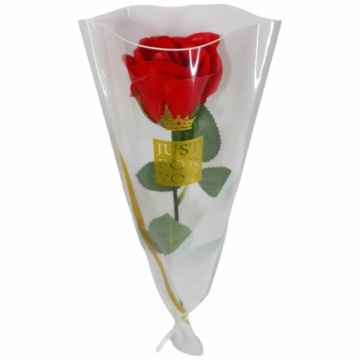 Букет мыльных роз в живом виде 43 см кремовая цветочная коробка для подарка GIFT