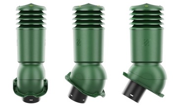 Изолированный вентиляционный дымоход HiVent fi 125 ТРАПЕЦИЯ T18 РАЗНЫЕ ЦВЕТА