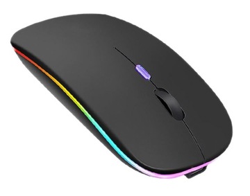 BEZPRZEWODOWA MYSZKA OPTYCZNA DO LAPTOPA USB BLUETOOTH PODŚWIETLENIE LED