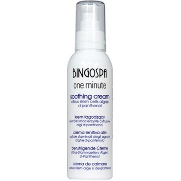 KREM ŁAGODZĄCY KOMÓRKI MACIERZYSTE CYTRUSÓW ALGI D-PANTHENOL 135 g BINGOSPA