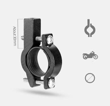 Mocny uchwyt rowerowy na telefon smartfon aluminiowy 360 do roweru