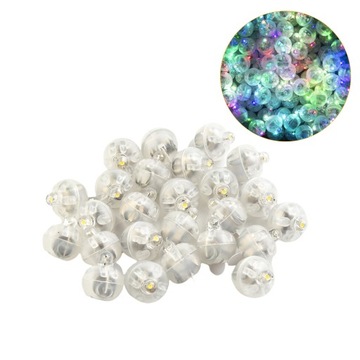 Мини-красочный светодиодный светильник для воздушных шаров 10 шт.