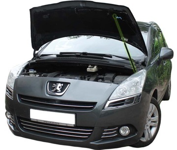 SIŁOWNIK SPRĘŻYNA MASKI POKRYWY SILNIKA ZESTAW PEUGEOT 5008 I