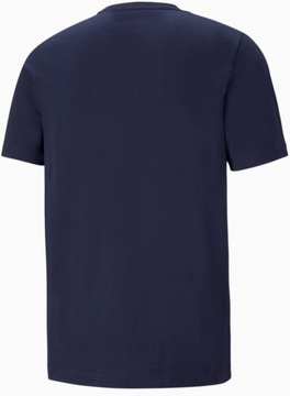 PUMA KOSZULKA MĘSKA T-SHIRT ESS LOGO TEE NAVY r.M