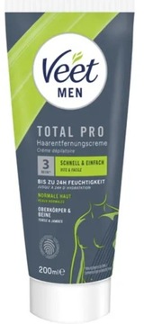 Veet For Men TOTAL PRO Krem do Depilacji dla mężczyzn 200ml IMPORT DE