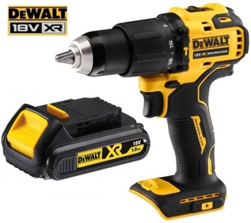 DeWALT DCD709 BEZSZCZOTKOWA UDAROWA 65Nm XR + BATERIA DCB181 1.5Ah XR 18V