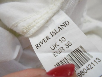 38 RIVER ISLAND LNIANE SPODNIE BOJÓWKI LEN K2869