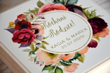 Приглашение на свадьбу для родителей в коробке / 1