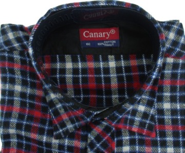 МУЖСКАЯ ФЛАНЕЛЕВАЯ РУБАШКА КРАСНАЯ В КЛЕТКУ M KF84
