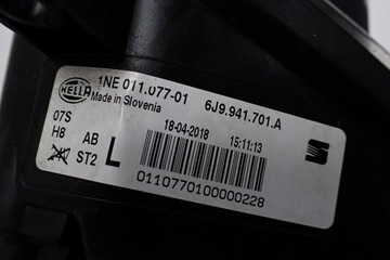 HALOGEN LEVÝ PŘEDNÍ ORIGINÁLNÍ 6J9941701A SEAT LEON III 5F 16R