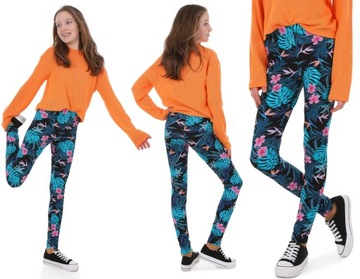 Legginsy wzorzyste, DRUK CYFROWY - 158 KROPEK 011